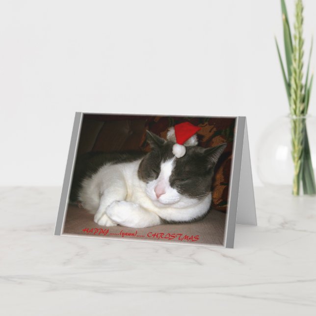 A Cat's Christmas Wish Holiday Card (Front)