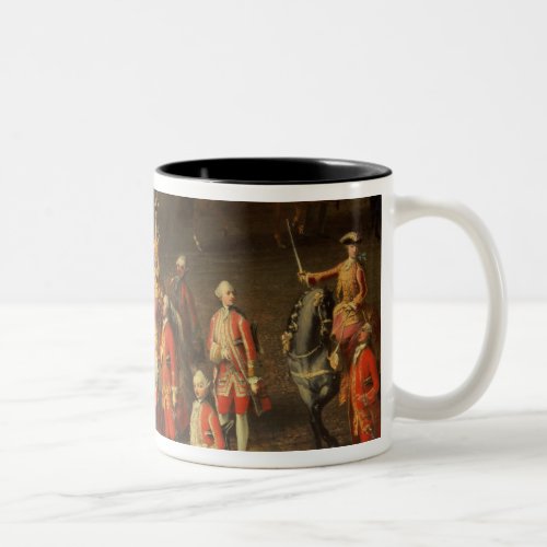 A Cavalcade in the Winter Riding School Two_Tone Coffee Mug