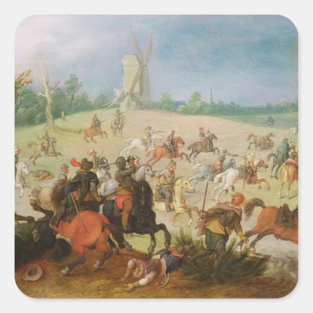 A cavalry battle square sticker (Front)