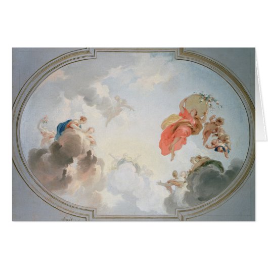 A Ceiling Design depicting the Apotheosis of Cards (Front Horizontal)