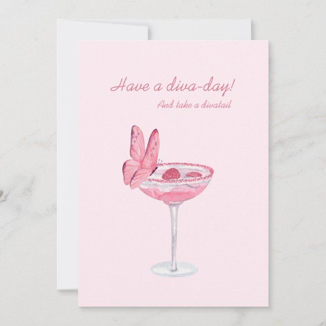 A celebration card for a diva  (Front)