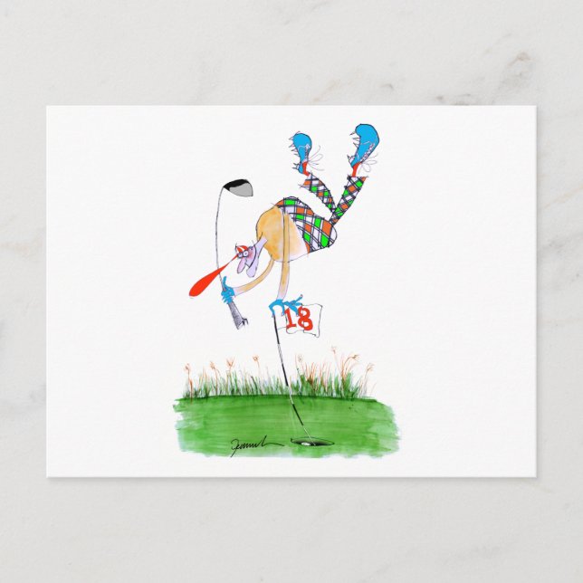 a celebration - golf, tony fernandes postcard (Front)