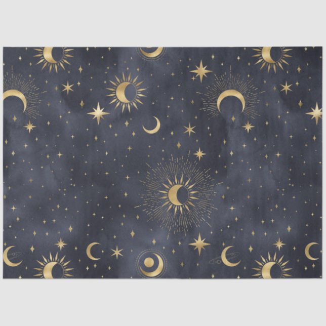 A Celestial Starry Night Series Design 8 Tissue Paper (Front)