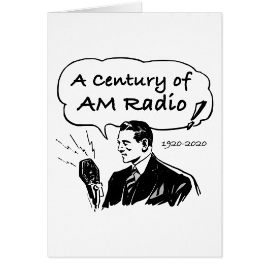 A Century of AM Radio Broadcasting Cards (Front)