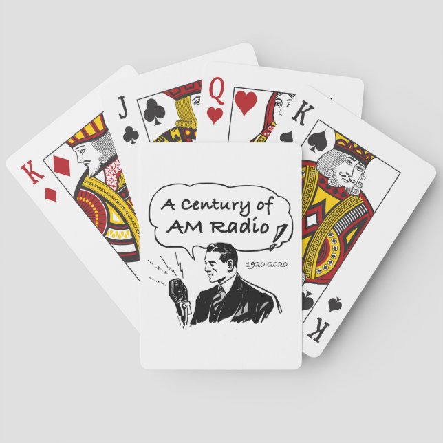 A Century of AM Radio Broadcasting Poker Cards (Back)