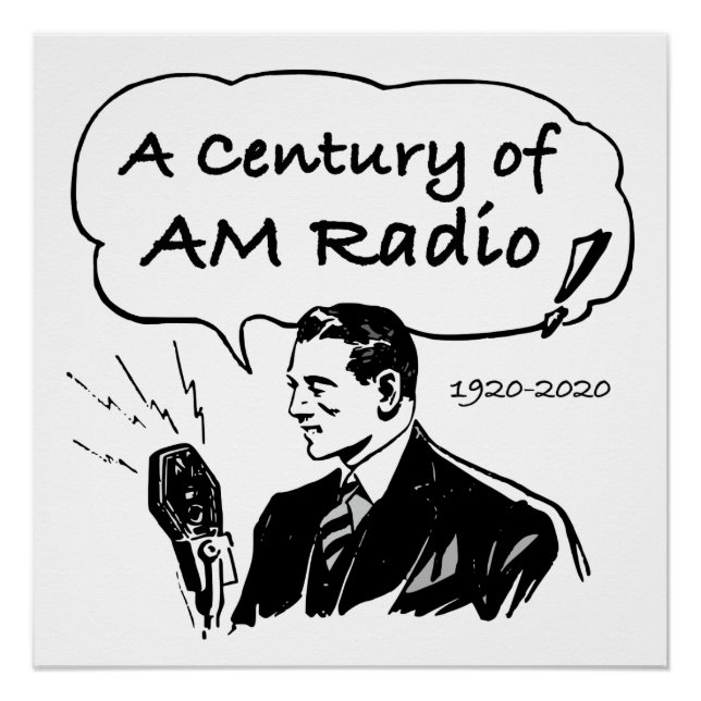 A Century of AM Radio Broadcasting Poster (Front)