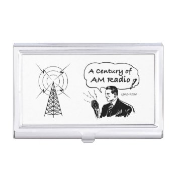 A Century Of Am Radio Case For Business Cards by GigaPacket at Zazzle