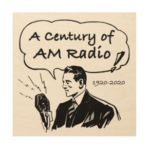 A Century of AM Radio Wood Wall Art