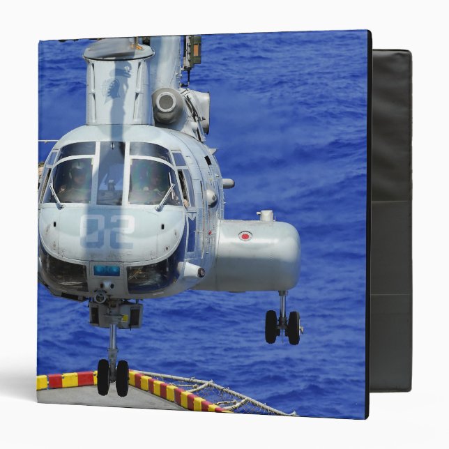 A CH-46E Sea Knight helicopter Binder (Front/Inside)
