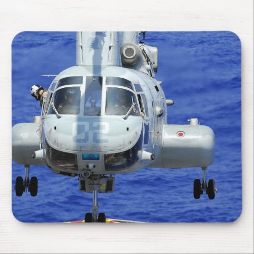 A CH_46E Sea Knight helicopter Mouse Pad