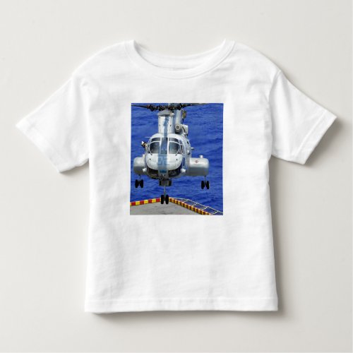 A CH_46E Sea Knight helicopter Toddler T_shirt