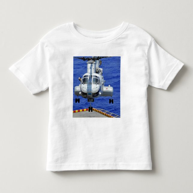 A CH-46E Sea Knight helicopter Toddler T-shirt (Front)