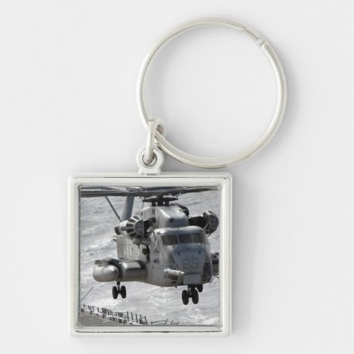 A CH_53E Super Stallion helicopter Keychain