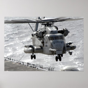 A CH-53E Super Stallion helicopter Poster
