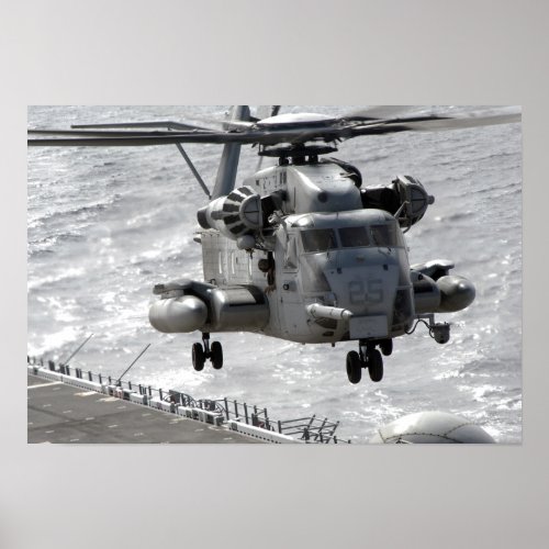 A CH_53E Super Stallion helicopter Poster
