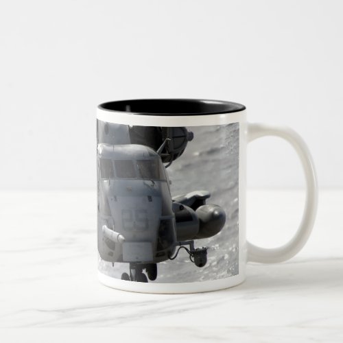 A CH_53E Super Stallion helicopter Two_Tone Coffee Mug