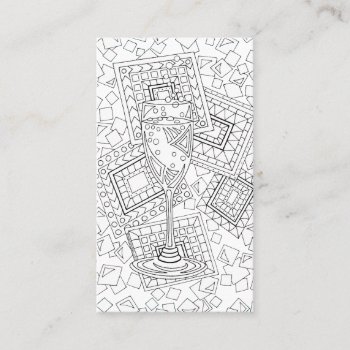 A Champagne Cl01 | Mixologist Bartender Events Fun Business Card by TheArtOfVikki at Zazzle
