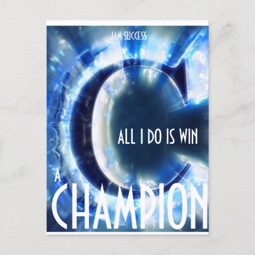 A CHAMPION All_Over_Print T_Shirt Postcard