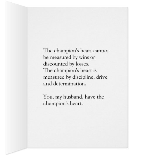 A Champion's Heart (Inside (Right))