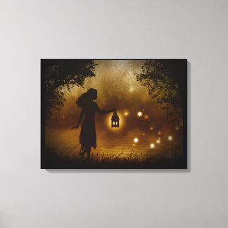 A Chance Encounter Wrapped Canvas
