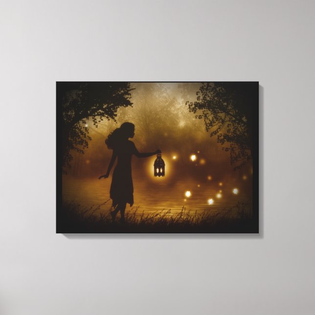 A Chance Encounter Wrapped Canvas Print (Front)