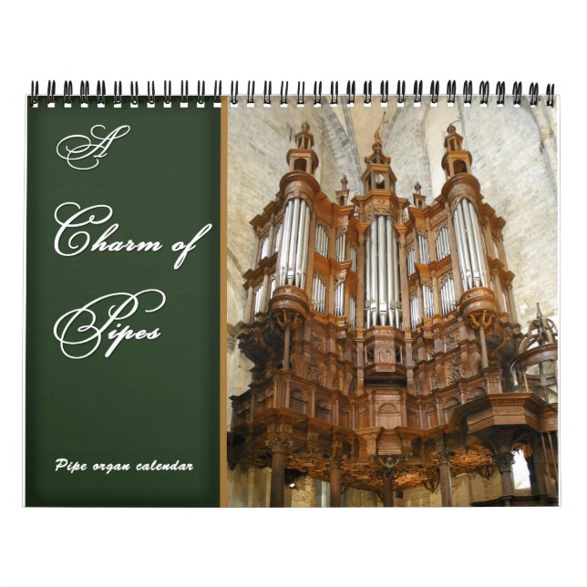 A Charm of Pipes organ calendar (Cover)
