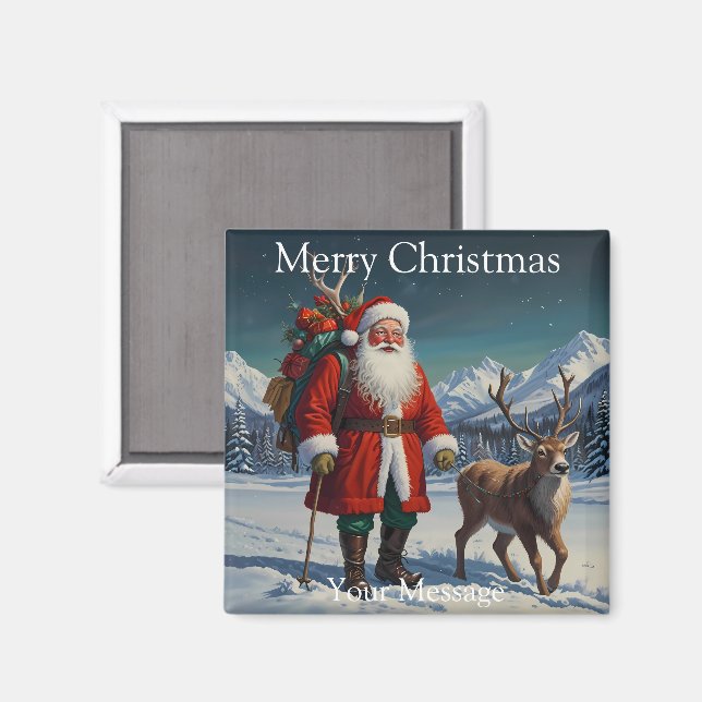 A charming Christmas themed Fridge Magnet (Front/Back)