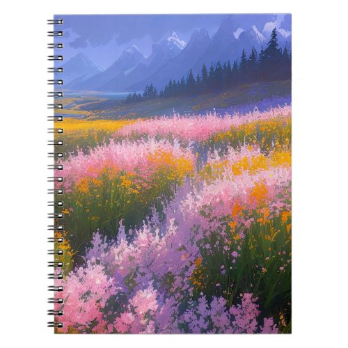 A Charming Haven of Pink and Yellow Notebook