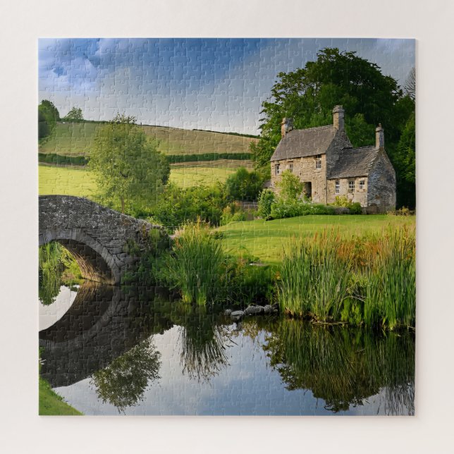 A charming stone cottage  jigsaw puzzle (Vertical)