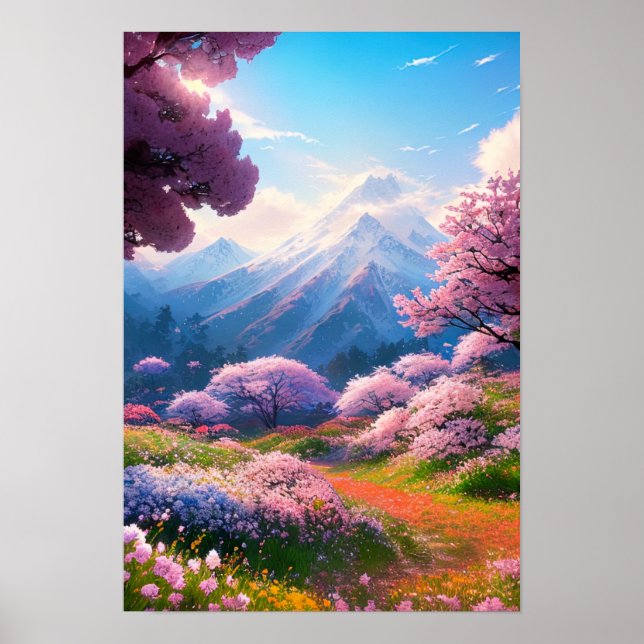 A Charming Valley of Blossoms Poster (Front)