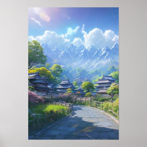 A Charming Village in Japans Countryside Poster