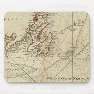 A Chart Of The Banks Of Newfoundland Mouse Pad