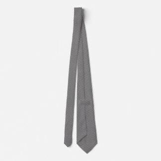 a check pattern tie with a checkerboard pattern