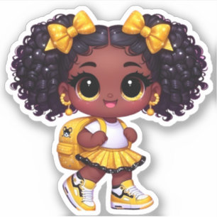 A Cheer Team Member - Yellow Sticker