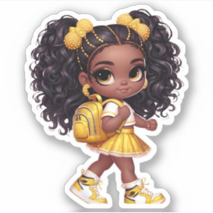 A Cheer Team Member - Yellow Sticker