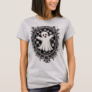 A Cheerful Ghost in a Gothic Garden Frame T-Shirt