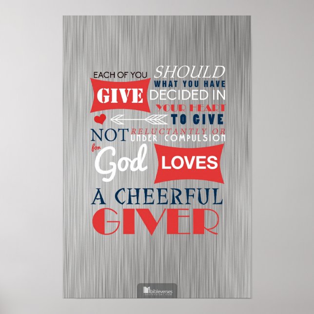 A Cheerful Giver Poster (Front)