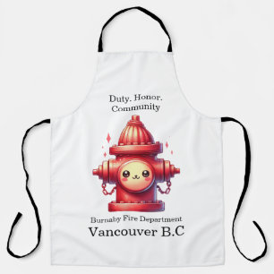 A cheerful hydrant stands proudly in the sunlight apron