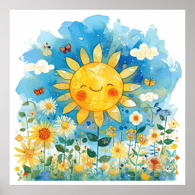 A Cheerful Sunny Day Poster (Front)