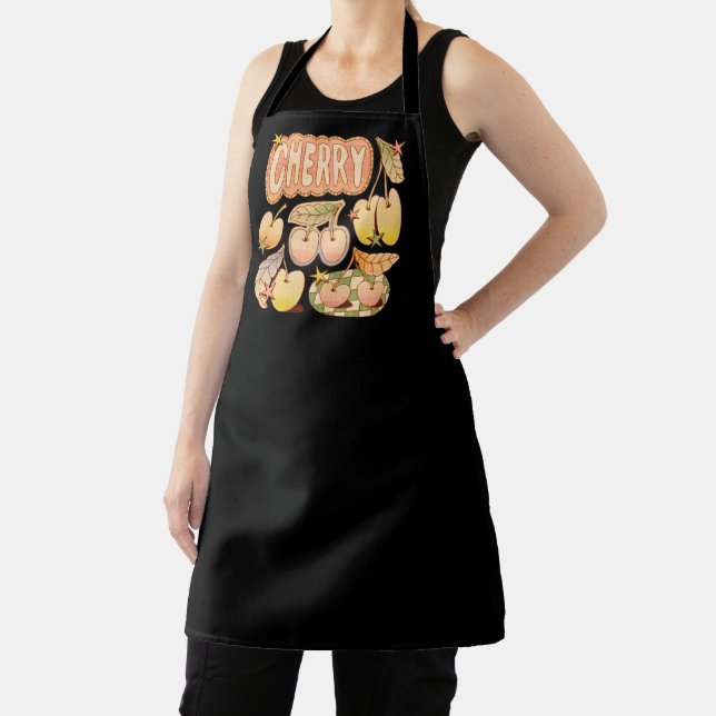 A Cherry / Cherry Illustrations Apron (Insitu)