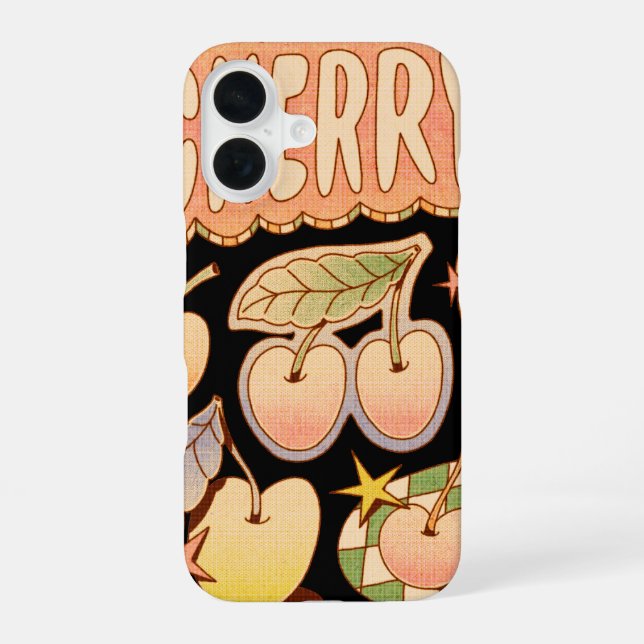 A Cherry / Cherry Illustrations iPhone Case (Back)
