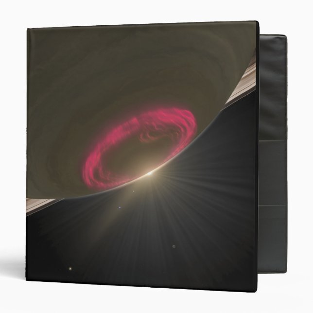 A cherry-red aurora binder (Front/Inside)