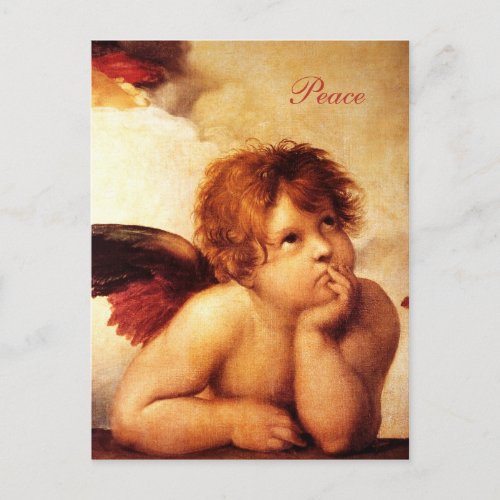 A Cherub Detail of the Sistine Madonna _ Raphael Postcard