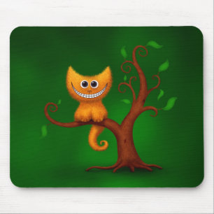 A Cheshire Kitten Mouse Pad