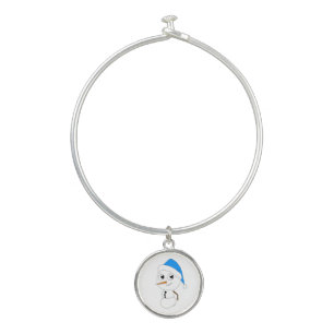 a chibi snowman   bangle bracelet