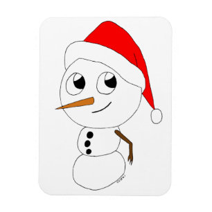 a chibi snowman  magnet