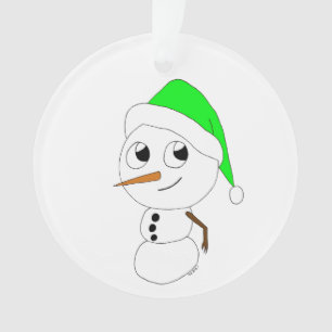 a chibi snowman    ornament