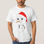 a chibi snowman    T-Shirt<br><div class="desc">A little snowman chibi.</div>