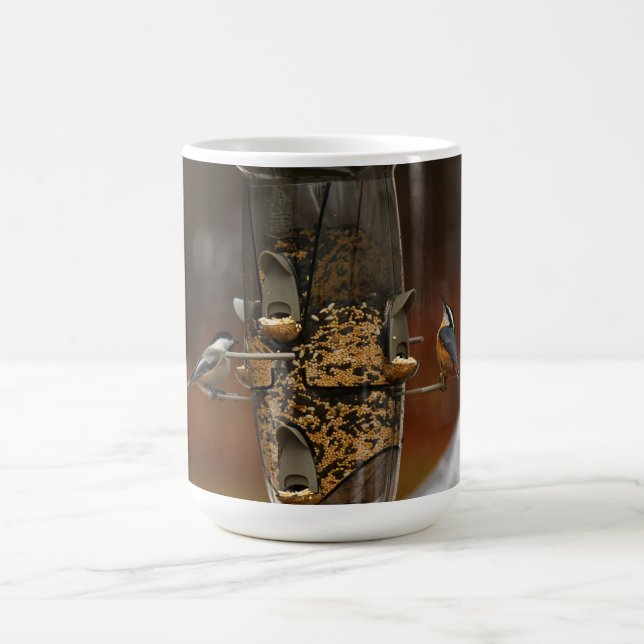 A Chickadee & A Nuthatch Coffee Mug (Center)