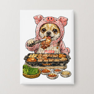 A Chihuahua who loves yakiniku (Japanese BBQ) Button